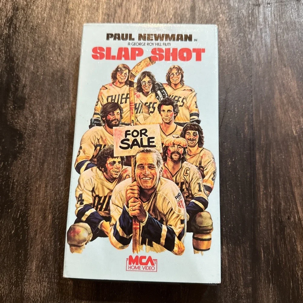 Slap Shot 1990 (VHS) MCA HOME VIDEO Paul Newman 1977 Hockey Movie Tape